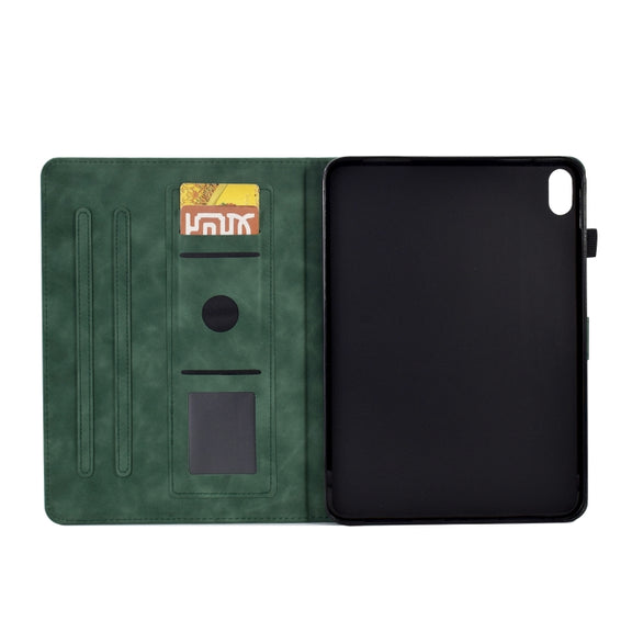 For Lenovo Tab P11 Tower Embossed Leather Smart Tablet Case(Green)