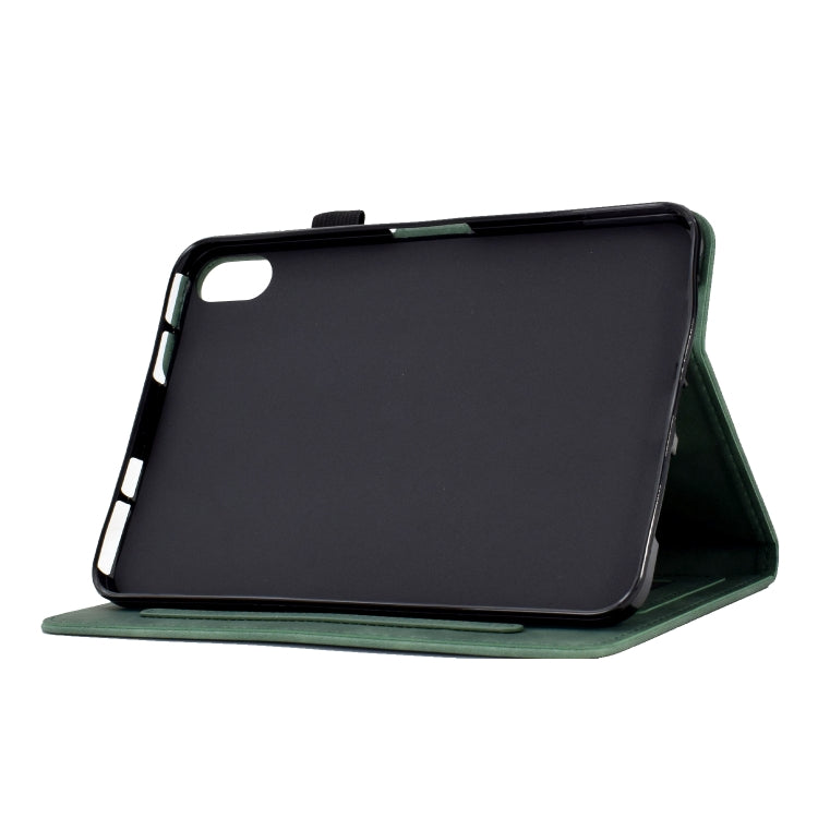 For Lenovo Tab P11 Tower Embossed Leather Smart Tablet Case(Green)