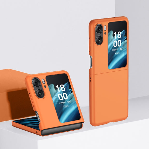 For OPPO Find N2 Flip Skin Feel PC Phone Case(Orange)