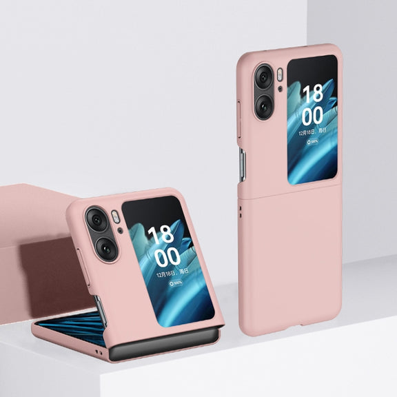 For OPPO Find N2 Flip Skin Feel PC Phone Case(Pink)