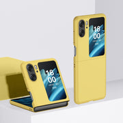 For OPPO Find N2 Flip Skin Feel PC Phone Case(Yellow)