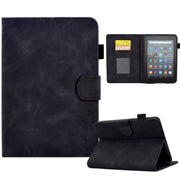 For Amazon Kindle Youth Version 2022 Embossed Smile Flip Tablet Leather Smart Case(Black)