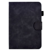 For Amazon Kindle Youth Version 2022 Embossed Smile Flip Tablet Leather Smart Case(Black)