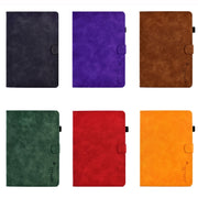For Amazon Kindle Youth Version 2022 Embossed Smile Flip Tablet Leather Smart Case(Green)