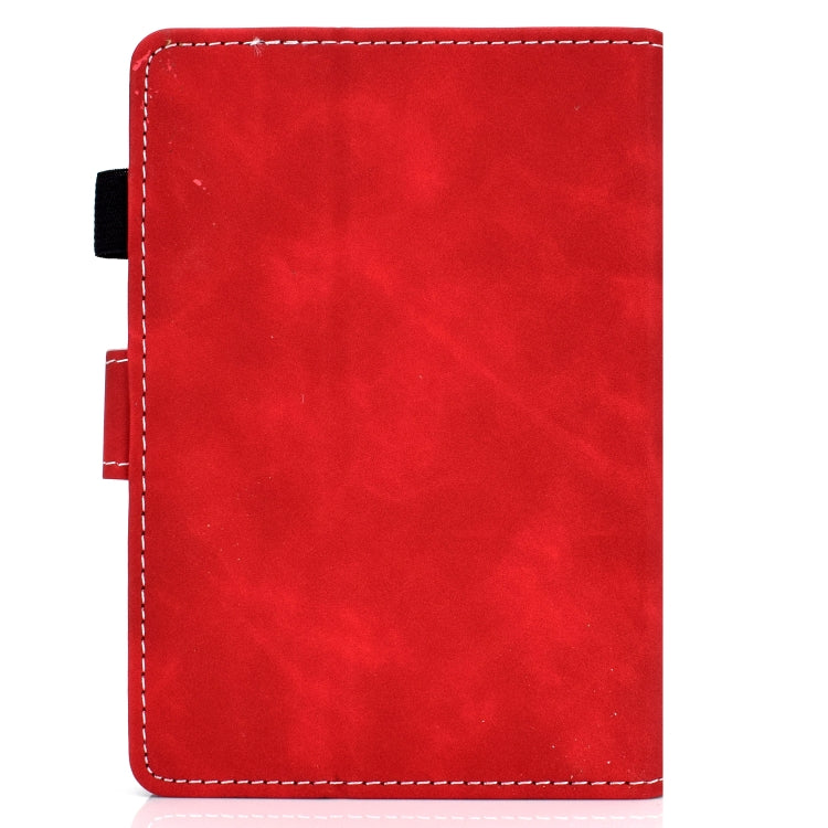 For Amazon Kindle Youth Version 2022 Cowhide Texture Smart Leather Tablet Case(Red)