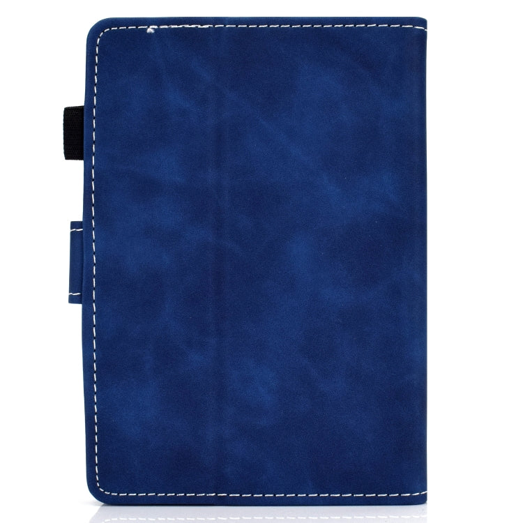 For Amazon Kindle Youth Version 2022 Cowhide Texture Smart Leather Tablet Case(Blue)