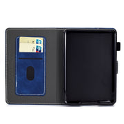 For Amazon Kindle Youth Version 2022 Cowhide Texture Smart Leather Tablet Case(Blue)