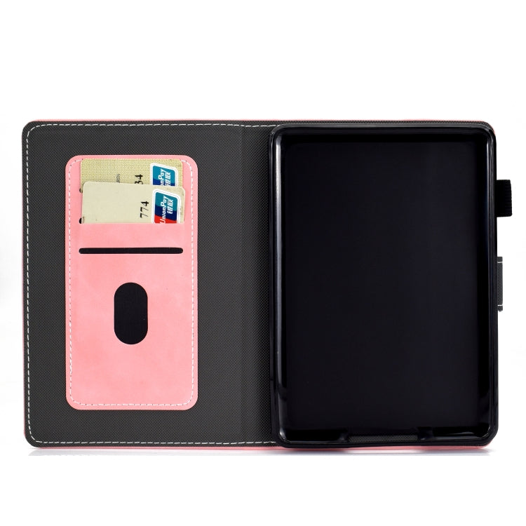 For Amazon Kindle Youth Version 2022 Cowhide Texture Smart Leather Tablet Case(Rose Gold)