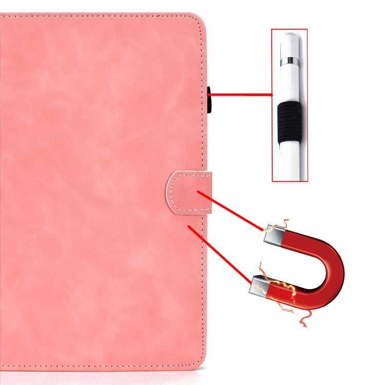 For Amazon Kindle Youth Version 2022 Cowhide Texture Smart Leather Tablet Case(Rose Gold)