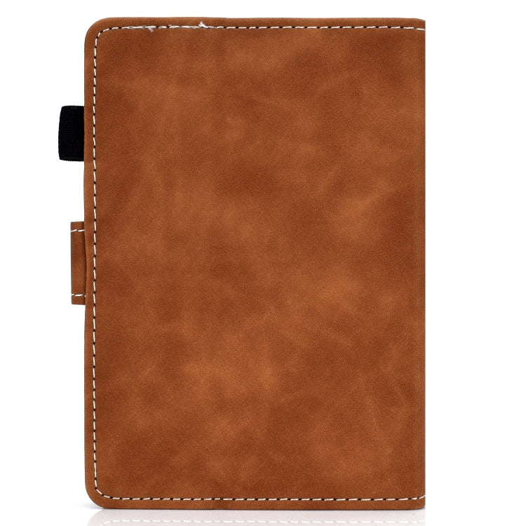 For Amazon Kindle Youth Version 2022 Cowhide Texture Smart Leather Tablet Case(Brown)