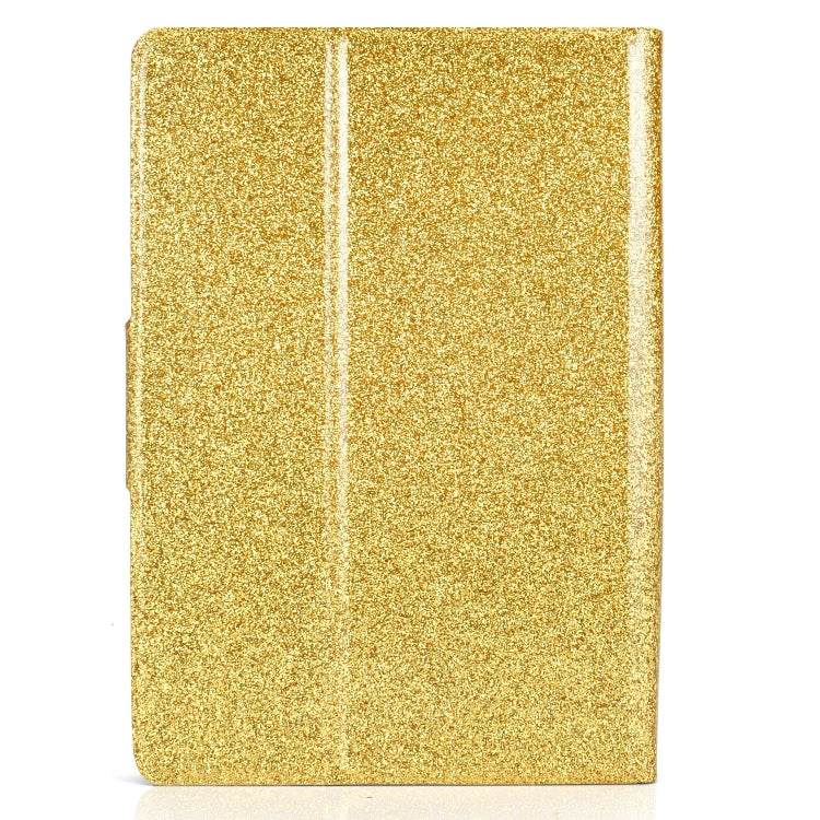 For Amazon Kindle Youth Version 2022 Varnish Glitter Powder Smart Leather Tablet Case(Yellow)