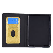 For Amazon Kindle Youth Version 2022 Varnish Glitter Powder Smart Leather Tablet Case(Yellow)