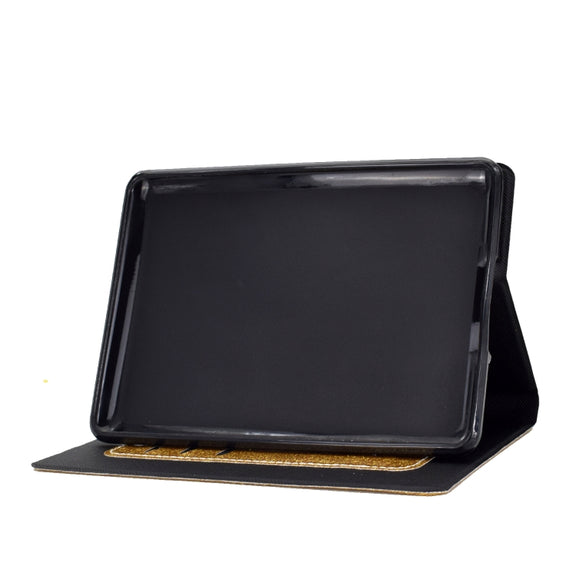 For Amazon Kindle Youth Version 2022 Varnish Glitter Powder Smart Leather Tablet Case(Yellow)