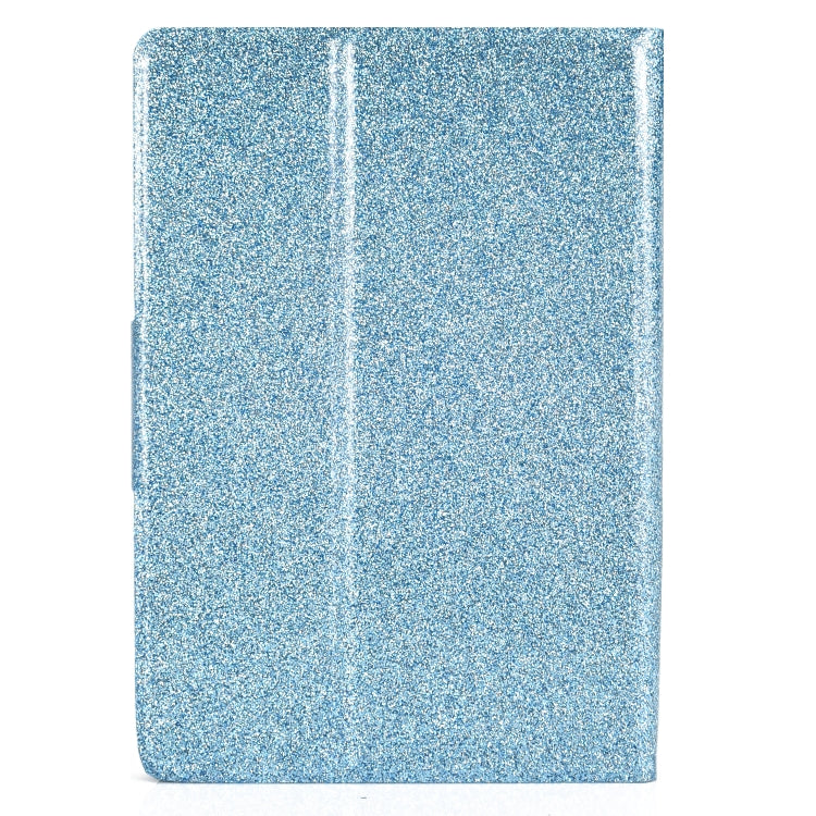 For Amazon Kindle Youth Version 2022 Varnish Glitter Powder Smart Leather Tablet Case(Blue)