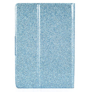 For Amazon Kindle Youth Version 2022 Varnish Glitter Powder Smart Leather Tablet Case(Blue)
