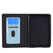 For Amazon Kindle Youth Version 2022 Varnish Glitter Powder Smart Leather Tablet Case(Blue)