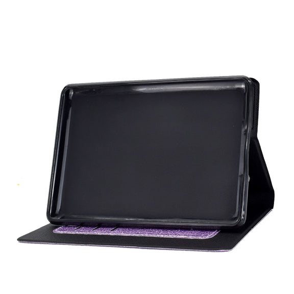 For Amazon Kindle Youth Version 2022 Varnish Glitter Powder Smart Leather Tablet Case(Purple)