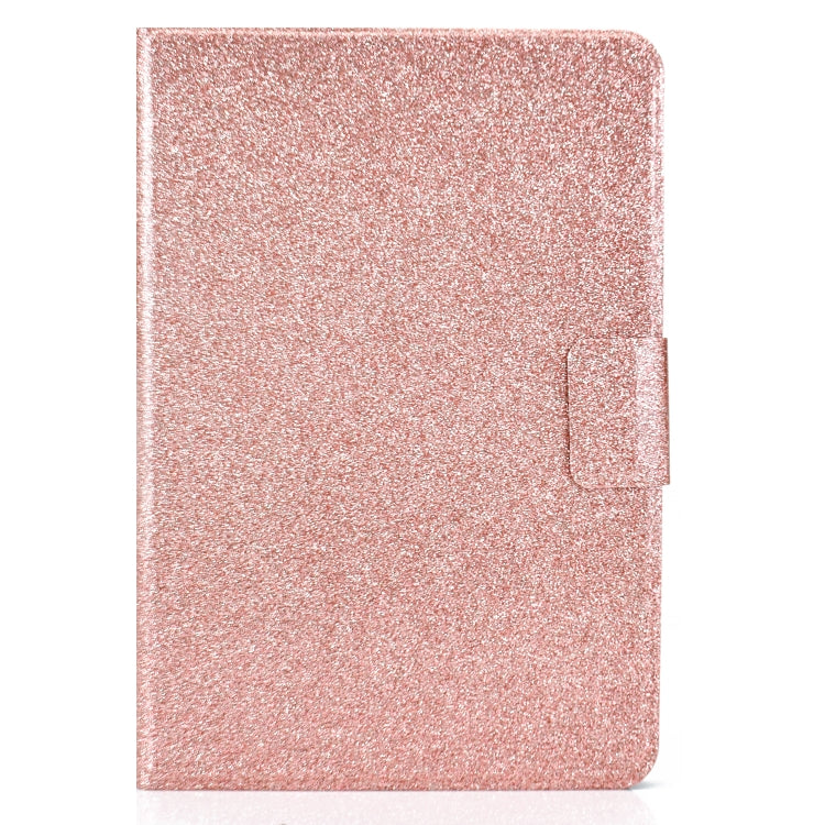 For Amazon Kindle Youth Version 2022 Varnish Glitter Powder Smart Leather Tablet Case(Rose Gold)
