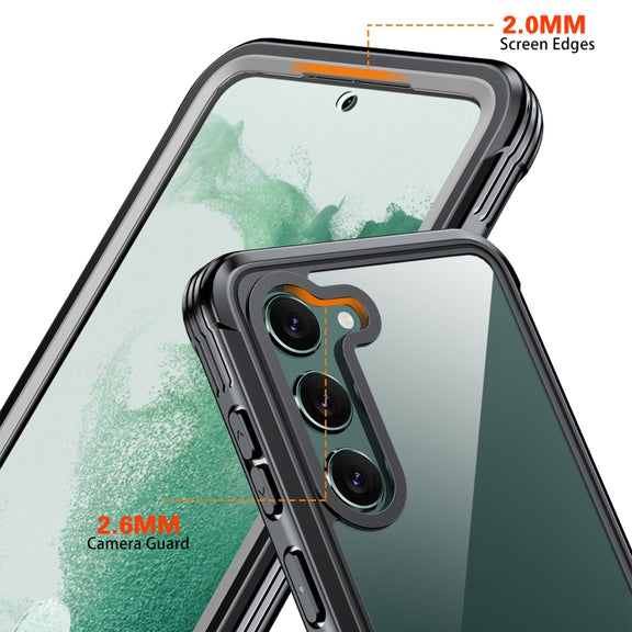 For Samsung Galaxy S23 5G RedPepper Transparent Shockproof Phone Case