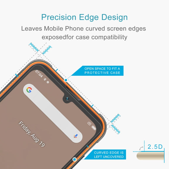 For Blackview BV5200 Pro 50pcs 0.26mm 9H 2.5D Tempered Glass Film