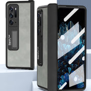 For OPPO Find N Integrated Napa Texture All-inclusive Phone Case(Black)