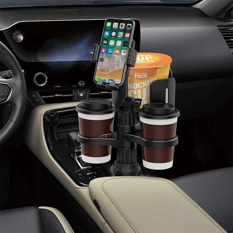 B04 Car Drink Water Cup Mobile Phone Holder(Grey)