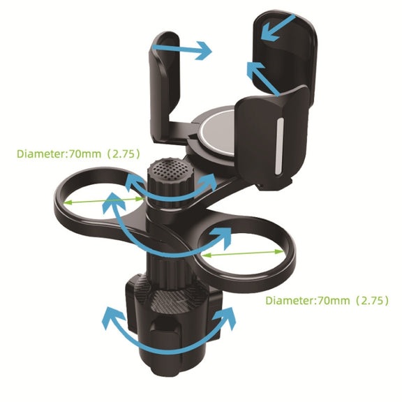 B07 Car Drink Water Cup Holder(Black)