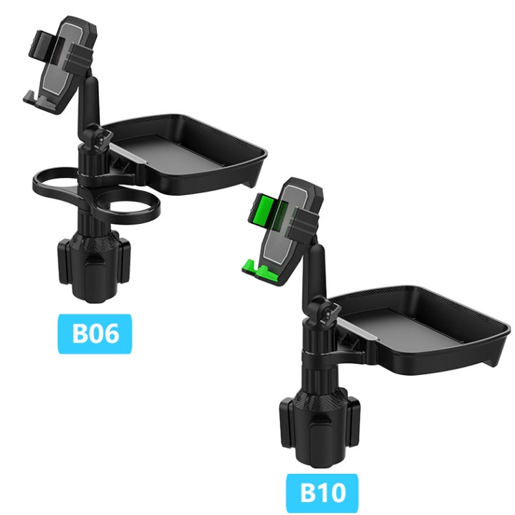 B06 Car Drink Water Cup Mobile Phone Holder 360 Degree Rotating Dinner Plate(Green)