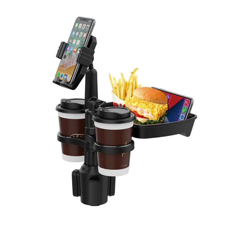 B06 Car Drink Water Cup Mobile Phone Holder 360 Degree Rotating Dinner Plate(Green)