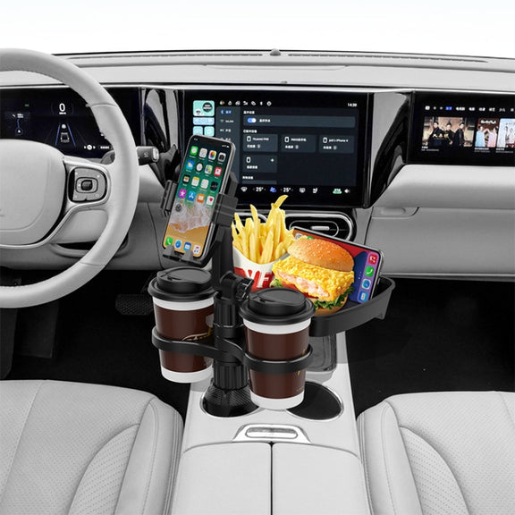 B06 Car Drink Water Cup Mobile Phone Holder 360 Degree Rotating Dinner Plate(Green)