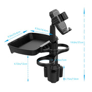 B10 Car Drink Water Cup Mobile Phone Holder 360 Degree Rotating Dinner Plate(Green)