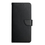 For Honor 80 HT02 Genuine Leather Fingerprint-proof Flip Phone Case(Black)