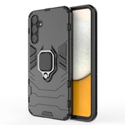 For Samsung Galaxy A34 5G Shockproof PC + TPU Phone Case with Magnetic Ring Holder(Black)
