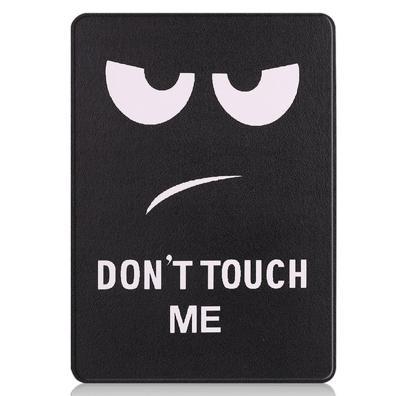 For Microsoft Surface Pro 9 Custer Painted 3-Fold Holder Leather Tablet Case(Big Eye Me)