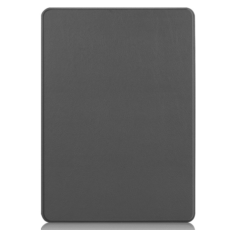 For Microsoft Surface Pro 9 Custer Pure Color Holder Leather Tablet Case(Grey)
