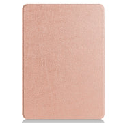For Microsoft Surface Pro 9 Custer Pure Color Holder Leather Tablet Case(Rose Gold)