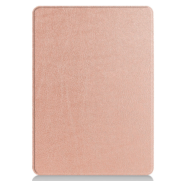 For Microsoft Surface Pro 9 Custer Pure Color Holder Leather Tablet Case(Rose Gold)