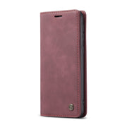 For Galaxy M31 CaseMe-013 Multifunctional Horizontal Flip Leather Case with Card Slot & Holder & Wallet(Wine Red)