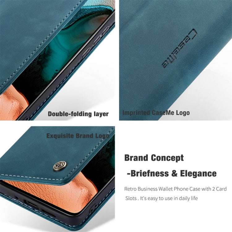 For Xiaomi Redmi K30 Pro CaseMe-013 Multifunctional Horizontal Flip Leather Case with Card Slot & Holder & Wallet(Blue)