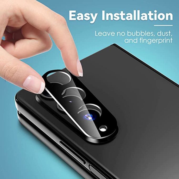 For Samsung Galaxy Z Fold4 5G / Galaxy W23 Integrated Rear Camera Lens Tempered Glass Film(Black)