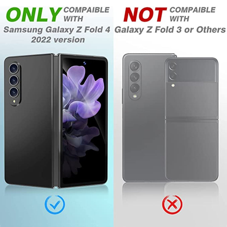 For Samsung Galaxy Z Fold4 5G / Galaxy W23 Integrated Rear Camera Lens Tempered Glass Film(Black)