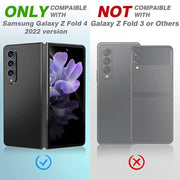 For Samsung Galaxy Z Fold4 5G / Galaxy W23 Integrated Rear Camera Lens Tempered Glass Film(Black)