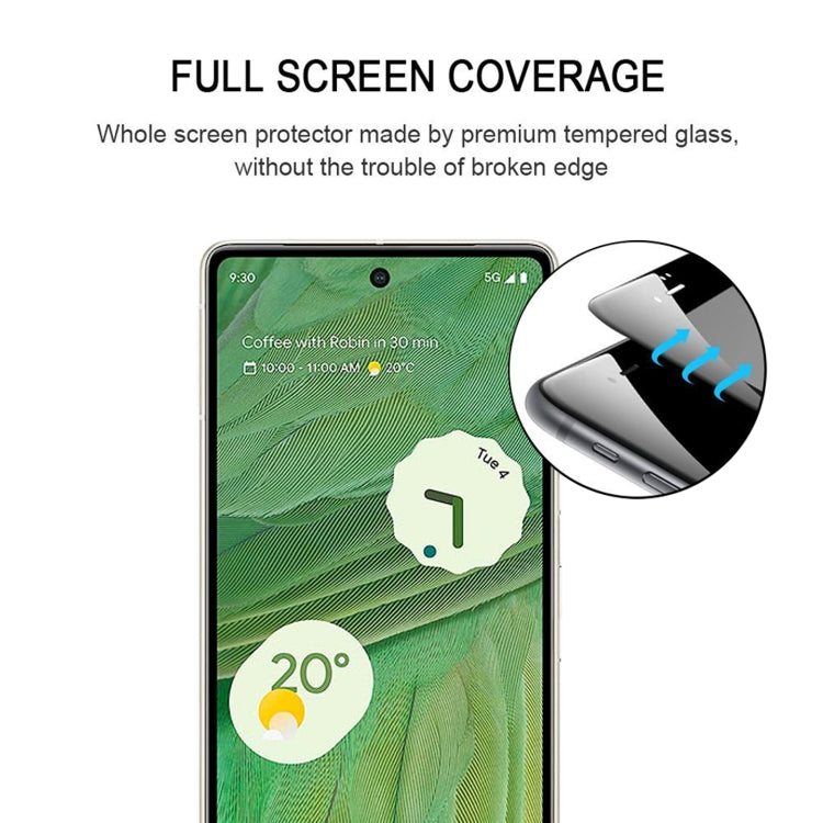 For Google Pixel 7 Full Glue Full Cover Screen Protector Tempered Glass Film