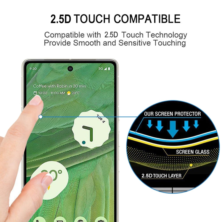 For Google Pixel 7 Full Glue Full Cover Screen Protector Tempered Glass Film