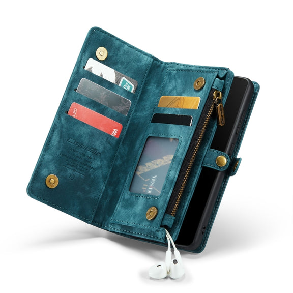 For Samsung Galaxy A51 CaseMe-008 Detachable Multifunctional Flip Leather Phone Case(Blue)