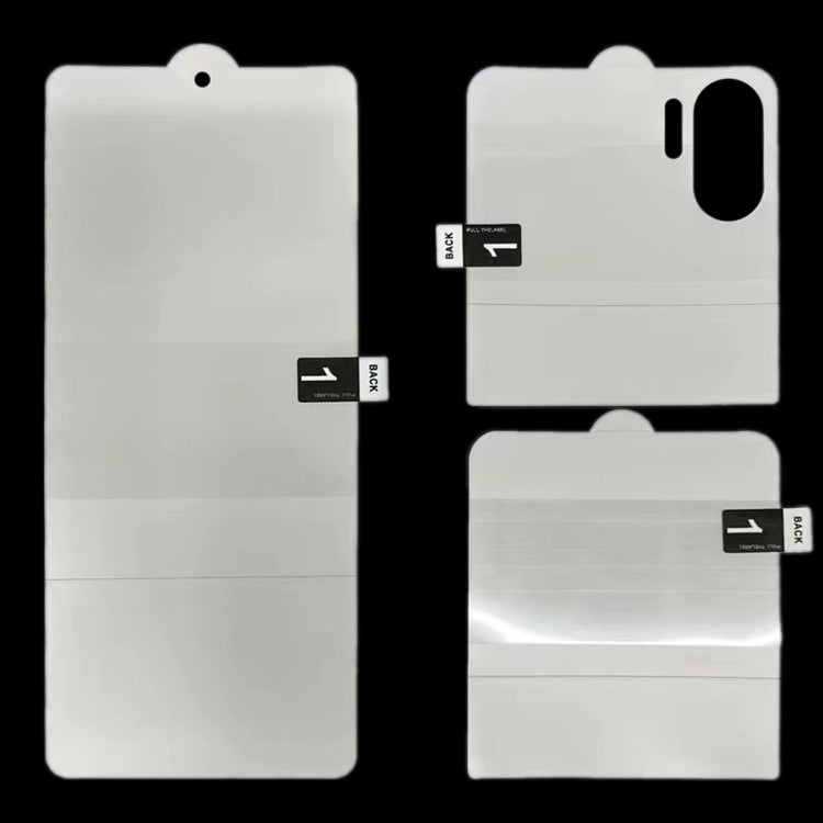 For OPPO Find N2 Flip 3 in 1 Full Screen Protector Explosion-proof Hydrogel Film