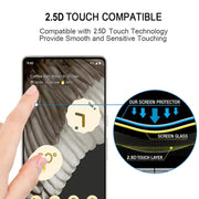 For Google Pixel 7 Pro 2pcs Full Glue Tempered Glass Full Film with 2pcs Aluminum Lens Film Set