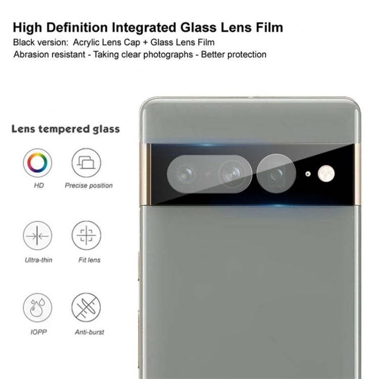 For Google Pixel 7 Pro 2pcs Full Glue Tempered Glass Full Film with 2pcs Aluminum Lens Film Set