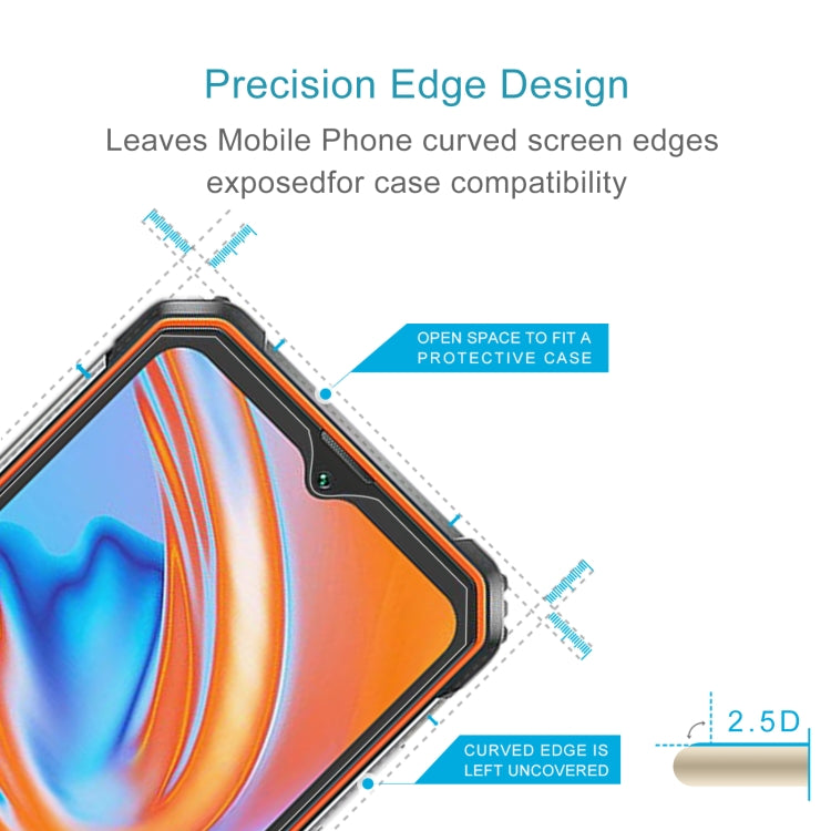 For Blackview BV9200 50 PCS 0.26mm 9H 2.5D Tempered Glass Film