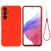 For Samsung Galaxy A54 5G Solid Color Liquid Silicone Dropproof Full Coverage Phone Case(Red)